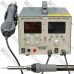Паяльная станция 4в1 HandsKit 9305D, паяльник + фен + лабораторный блок + USB, 4 дисплея