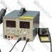 Паяльная станция 4в1 HandsKit 9305D, паяльник + фен + лабораторный блок + USB, 4 дисплея