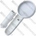 Лупа ручная MG6B-4P с LED подсветкой, 4X, диаметр-65мм + 12X, диаметр-17мм