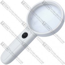 Лупа ручная MG6B-5P с LED подсветкой, 3X, диаметр-75мм + 9X, диаметр-18мм