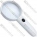 Лупа ручная MG6B-5P с LED подсветкой, 3X, диаметр-75мм + 9X, диаметр-18мм