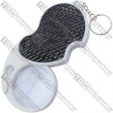Лупа ювелирная No.6901B1 с LED подсв., 5Х диам-50мм + 20Х диам-12мм
