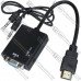 Конвертер HDMI в VGA+ аудио (HDMI-VGA+шнур AUX)