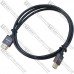 Шнур HDMI Ultra Slim, штекер - штекер, Vers-1.4, "позолоченный", Ø4.2мм, в блистере, 1м