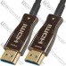 Шнур Optical HDMI, gold, 30м, чёрный