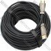 Шнур Optical HDMI, gold, 30м, чёрный