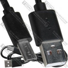 Шнур штекер USB А - штекер micro USB 12мм (подовжений), 1м
