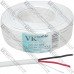 Кабель сигнальный VKcable, 2 жилы, без экрана, 7х0.22мм, CCA, белый, 100м