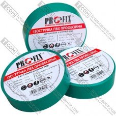 Изолента 0.13 х 19мм, 25метров, зелёная, ProFix