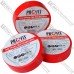Изолента 0.13 х 15мм, 10м, красная, Profix