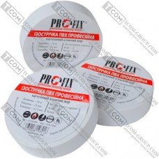 Изолента 0.13 х 15мм, 10м, белая, Profix