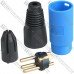 Штекер CANON (XLR) 3pin, под шнур, синий корпус