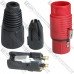 Гніздо CANON (XLR) 3pin, під шнур, червоний корпус