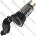 Гніздо прикурювача 12-24V 120-250W, монтажне, корпус метал. з пластиковою кришкою