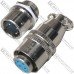 Разъём XS12 быстросъёмный 2pin (штекер кабельный+гнездо монтажное)