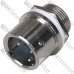 Разъём XS12 быстросъёмный 2pin (штекер кабельный+гнездо монтажное)