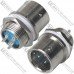 Разъём XS12 быстросъёмный 3pin (штекер кабельный+гнездо монтажное)