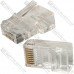 Штекер 8р8с (RJ-45), cat.-6E, сквозные отверстия