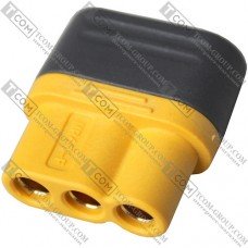 Гніздо живлення Amass MR60(F), 3-х контактне, жовте
