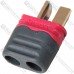 Штекер питания Amass T-Plug(M), 2-х контактный, красный