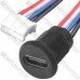 Гнездо USB type C с заглушкой - гнездо PH2.0-4P, с кабелем, водонепроницаемый