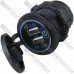 Гнездо USB двойное 5V 2,1A с кнопкой, Daier, синяя подсветка, врезное