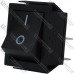 Переключатель широкий с подсветкой IRS-201-1С (ON-OFF) TCOM, 4pin, 15A, 220V, чёрный