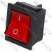 Переключатель широкий с подсветкой IRS-201-1С (ON-OFF) TCOM, 4pin, 15A, 220V, красный