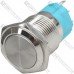 Кнопка антивандальная 19мм с фиксацией OFF-ON, 220V, выводы под пайку