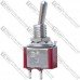 Тумблер Daier MTS-101 красный, 2pin, ON-OFF, 3A 250V, пайка