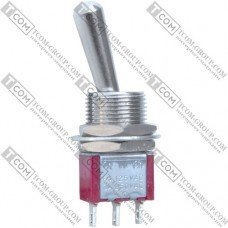 Тумблер Daier MTS-102-L1, 3pin, ON-ON, 3A 250V, пайка, велика рукоятка