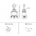 Тумблер Daier KN3A-102P, 3pin, ON-ON, 6A 250V, клеммы