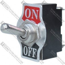 Тумблер большой Daier KN3B-101, 2pin, ON-OFF, 6A 250V, винтовой зажим