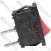 Переключатель Daier KCD1-101, ON-OFF, 2pin, 10A 125V/6A 250V, красный