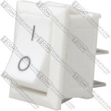 Переключатель Daier KCD1-101, ON-OFF, 2pin, 10A 125V/6A 250V, белый