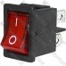 Переключатель Daier KCD1-4-201N, с подсветкой, ON-OFF, 4pin, 6A 250V, красный