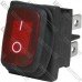 Переключатель Daier KCD1-4-201NW RD, с подсветкой, влагозащищённый, ON-OFF, 4pin, 6A 250VAC, красный