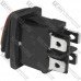 Переключатель Daier KCD1-4-201NW RD, с подсветкой, влагозащищённый, ON-OFF, 4pin, 6A 250VAC, красный