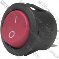 Перемикач Daier KCD1-5-101, ON-OFF, 2pin, 6A 250V, червоний