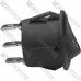 Переключатель Daier KCD1-5-102, ON-ON, 3pin, 6A 250V, чёрный