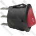 Переключатель Daier KCD1-5-102, ON-ON, 3pin, 6A 250V, красный