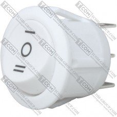 Переключатель Daier KCD1-5-103, ON-OFF-ON, 3pin, 6A 250V, белый