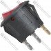 Переключатель Daier KCD1-5-101N с подсветкой, ON-OFF, 3pin, 6A 250V, красный