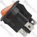 Переключатель Daier KCD1-8-201N, с подсветкой, ON-OFF, 4pin, 6A 250V, жёлтый