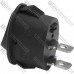 Перемикач Daier KCD1-9-101, ON-OFF, 2pin, 6A 250V, чорний