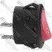 Переключатель Daier KCD1-9-101, ON-OFF, 2pin, 6A 250V, красный