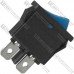 Переключатель Daier KCD1-12-101, ON-OFF,  2pin, 6A 250V, синий