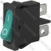 Переключатель Daier KCD1-12-101, ON-OFF, 2pin, 6A 250V, зелёный