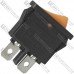 Переключатель Daier KCD1-12-101, ON-OFF,  2pin, 6A 250V, жёлтый