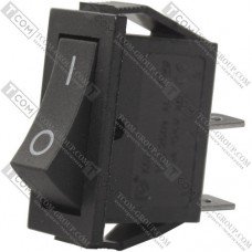 Переключатель Daier KCD3-101, ON-OFF, 2pin, 15A 250V, чёрный